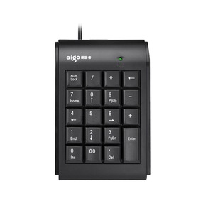 W909 cablato USB tastierino numerico 18 tasti Full Size sottile Design leggero e ergonomico per Computer portatile Desktop PC