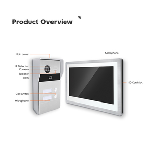 Sistema de entrada de puerta de videoportero multifunción con comunicación bidireccional para uso en apartamentos - Product Image 2