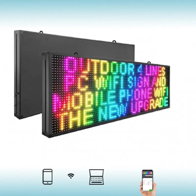 Channel Letters Making Advertising Sign Led Customized Led Window Sign Outdoor Message Programmable Led Scrolling Sign