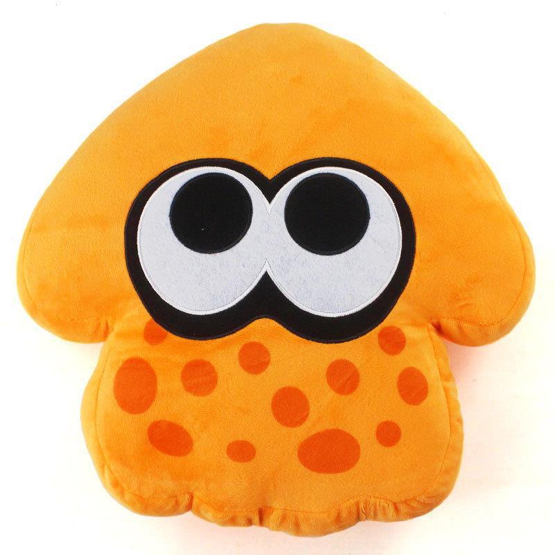 Orange Squid Pillow