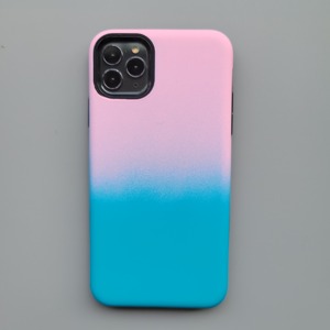 เคสหลังไล่สีรุ้งสำหรับ iPhone,เคสโทรศัพท์สำหรับ iPhone 12 13 Pro Max TPU + PC 2 In 1 Xs Xr 11 7/8 6P - Product Image 2