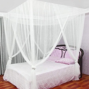 Popolare Maestà King Size Letto Domestico Rettangolare 4 Angolo Postale Letto A Baldacchino Zanzariera