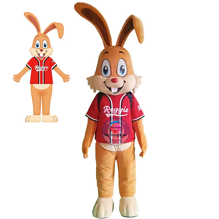 Haute qualité 3D sur mesure graver des oreilles solitaires lapin mascottes Costumes, publicité adultes mascotte Costume personnalisé pour la fête