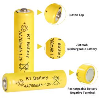 Batteries rechargeables de 1.2V 700mAh Ni-MH aa