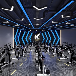 โคมไฟแขวน LED ทรงสามเหลี่ยมแบบเส้นตรงไฟ LED แบบปรับได้ทันสมัยโคมไฟระย้าสำนักงานโดยตรงและโดยอ้อม - Product Image 5