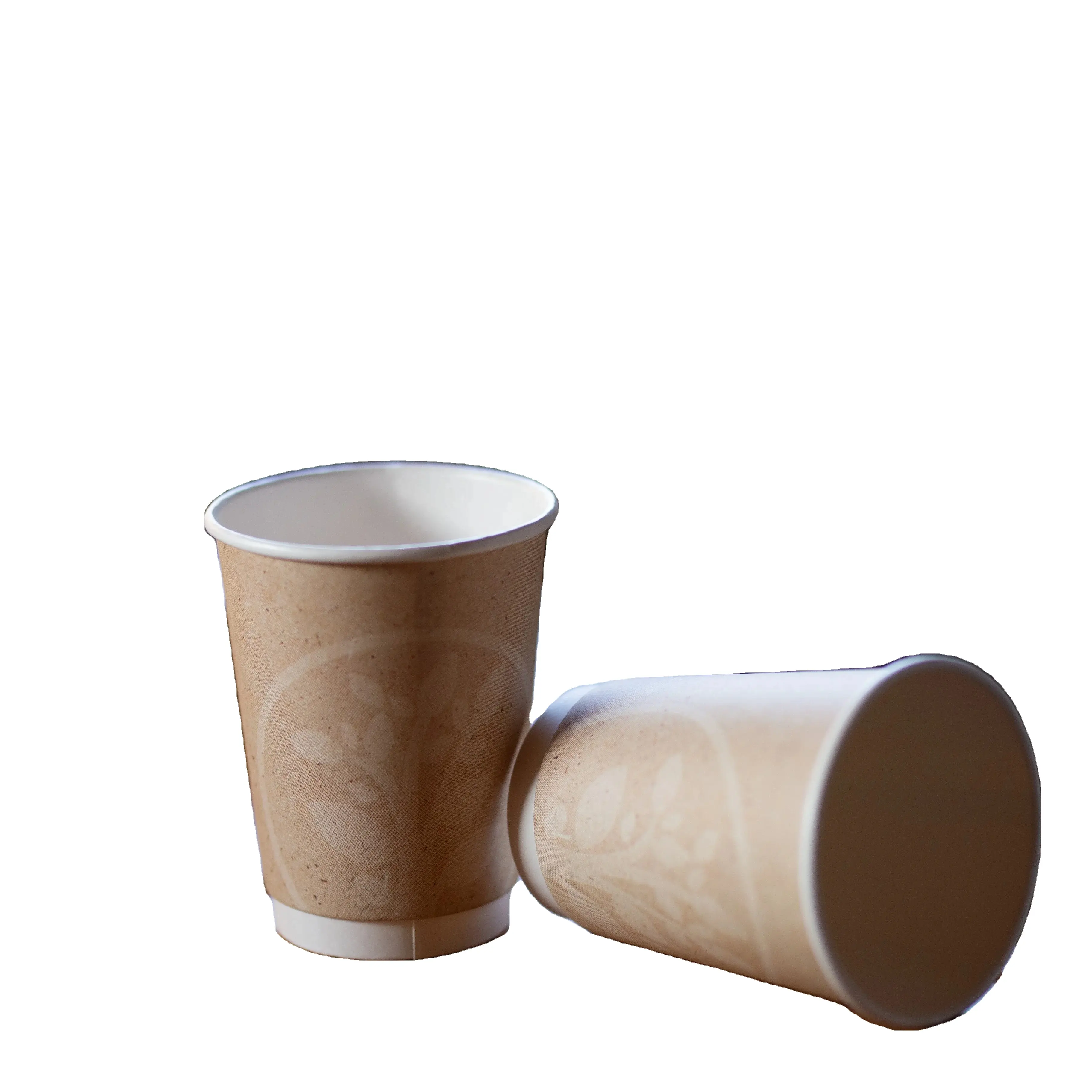 コーヒー/エスプレッソ/アメリカン用のOEM中国工場使い捨て二重壁紙カップ