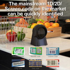 Xincode Table Bar <strong>Code</strong> <strong>Reader</strong> Machine Large Format 360 Degree 2D Desktop Scan USB Qrcode Pos <strong>Computer</strong> Barcode Scanner for Shop - Product Image 2