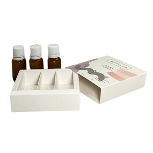 定制打印纸3个10毫升精油滴管玻璃瓶包装抽屉礼品盒 - Product Image 1