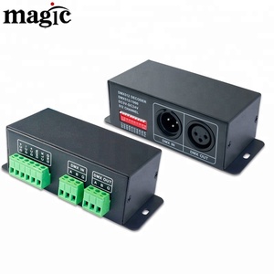 Controlador de decodificador SPI de píxeles inteligentes direccionables, interruptor DIP, configuración de dirección UCS1903 WS2812 WS2811 DMX SPI