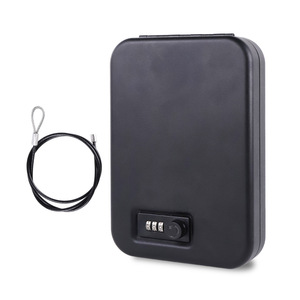 Portable <strong>Lock</strong> <strong>Box</strong> Safe Fingerprint <strong>Lock</strong> Cabinet Waterproof Security Fingerprint Password Safe - Product Image 2