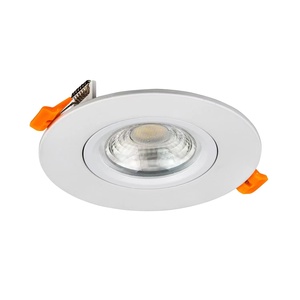 J T24 listelenen tavan gömme spot 4 inç 9W Dim sıcak anti-parlama LED Gimbal Downlight j-box hızlı konnektörleri ile - Product Image 2