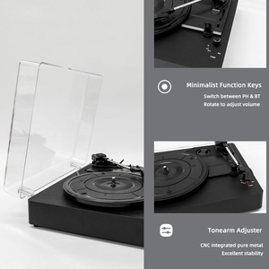 ビニールレコードプレーヤーダストカバービニール新しいスタイルの忠実度蓄音機ターンテーブルプレーヤー - Product Image 3