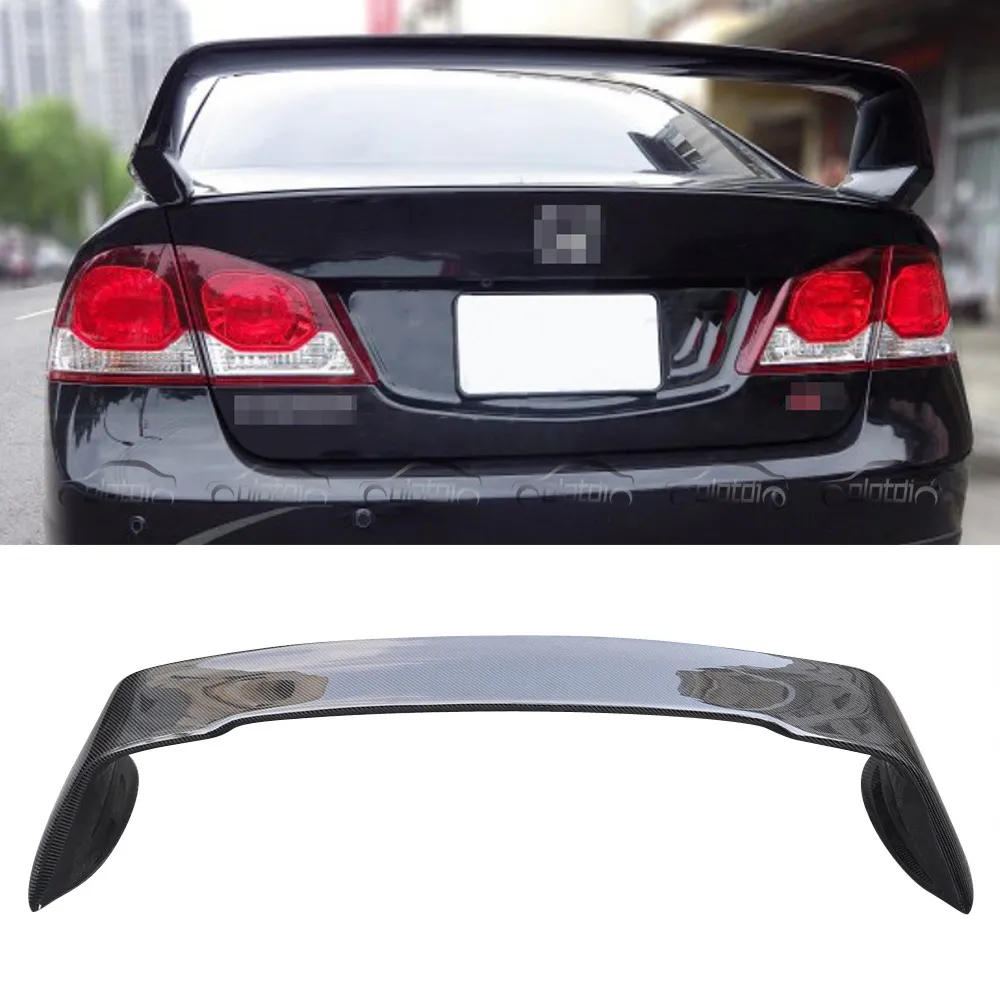 Alerón trasero de carbono estilo M para Honda Civic, alerón trasero para Honda Civic 8TH Gen FD2 Tipo R Si 2006 +