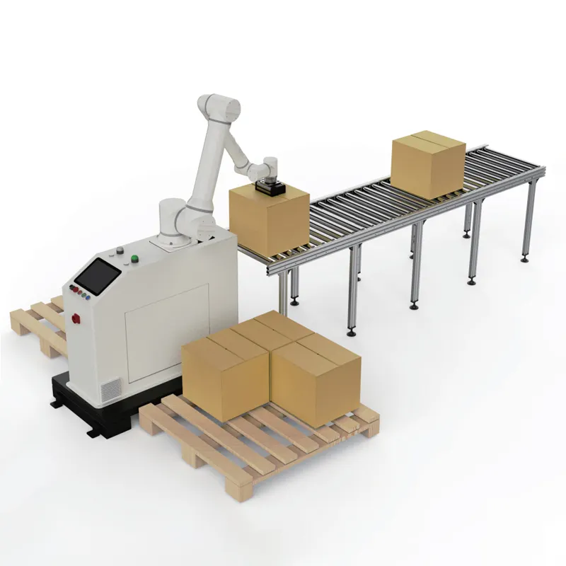 स्वचालित पैकिंग लाइन कार्टन रोबोट पैलेटाइज़र औद्योगिक मैकेनिकल आर्म मैनिपुलेटर आर्म पैलेटाइजिंग रोबोट