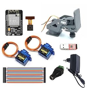 ESP32カムパンおよびチルトDIYキット、ステップバイステップの説明、USBプログラミングケーブル、サーボ、およびサーボPANチルトブラケット - Product Image 6