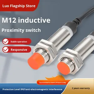 Luoge M12 Metal Magnetic <strong>Proximity</strong> <strong>Sensor</strong> Switch NPN 24V PNP <strong>Output</strong> CE Certified Import Replacement - Product Image 3