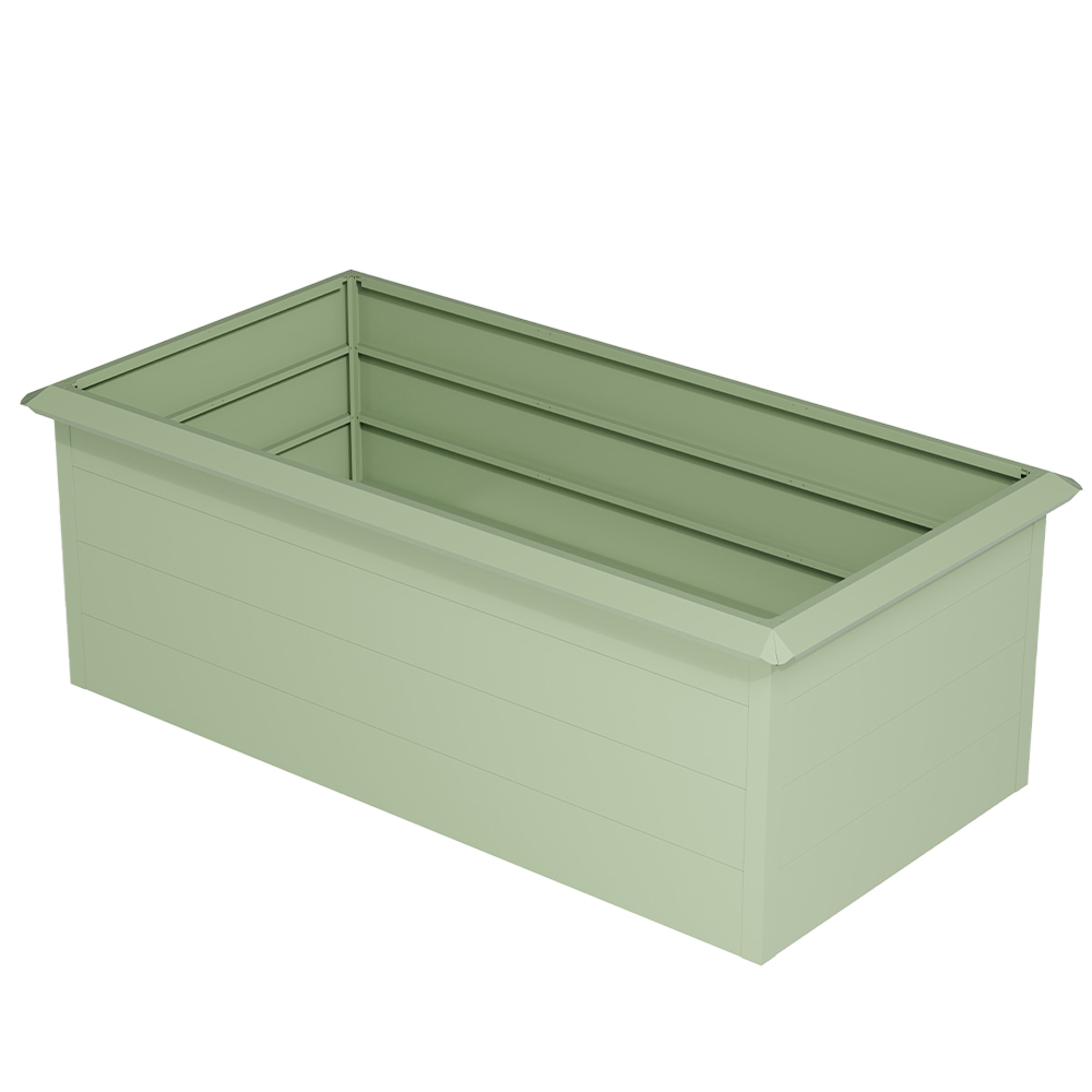 Light-Green+Raised-Garden-Bed
