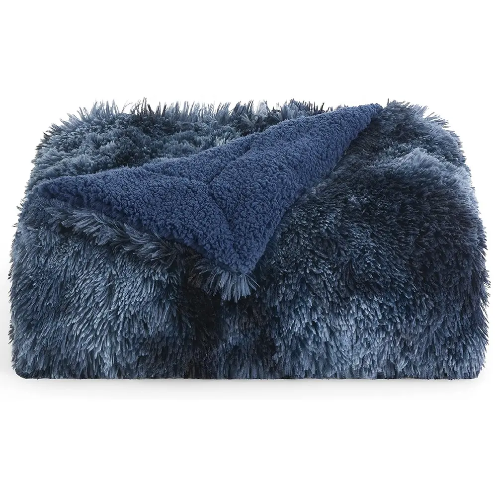 Morbida e calda coperta soffice Sherpa coperta in pile all'ingrosso di lusso solido per l'inverno accogliente divano letto flanella