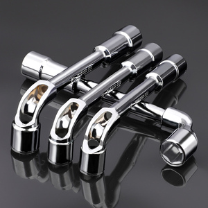 可调l形钢管扳手两用汽车轮胎拆穿工具省力套装带盒包装 - Product Image 4