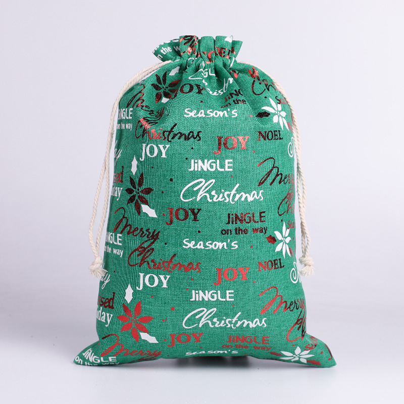 Lettres colorées de Noël vertes