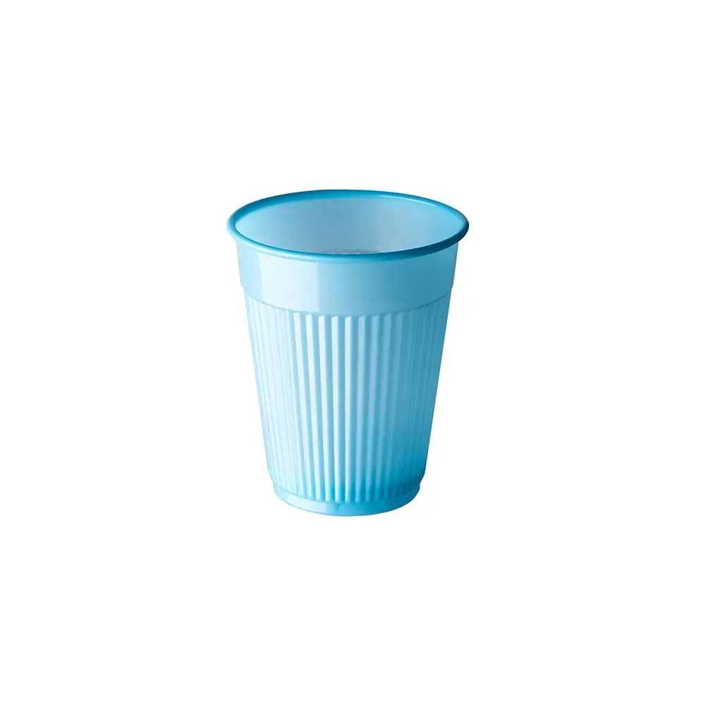 Plastik bardak-vasos de plástico desechables para avión, vasos de plástico azul pp, precio barato de fábrica, 32 años, 5 oz