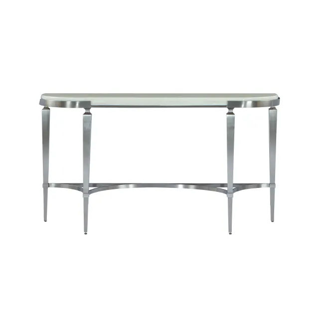 Panneau supérieur en marbre de qualité supérieure, cadre en acier inoxydable 304, Tables de Console modernes de luxe, meubles de maison, table de canapé pour