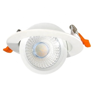 J T24 listelenen tavan gömme spot 4 inç 9W Dim sıcak anti-parlama LED Gimbal Downlight j-box hızlı konnektörleri ile - Product Image 5