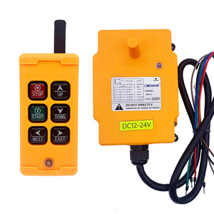 Sistema industrial de grúa de velocidad única de 24 voltios, interruptor de control remoto inalámbrico de 24 voltios, 2 unidades - Product Image 2