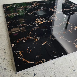 60x60 parlak mermer zemin karoları cilalı sırlı Porcelanto porselen salon siyah seramik karo