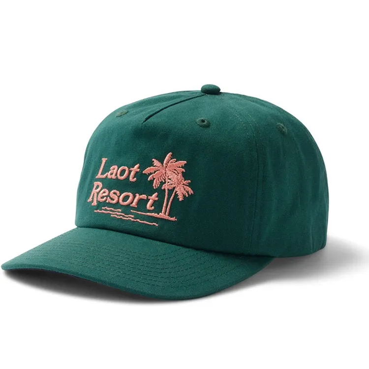 2023 cappellini Snapback Vintage personalizzati non strutturati in cotone a 5 pannelli di alta qualità con il tuo Logo