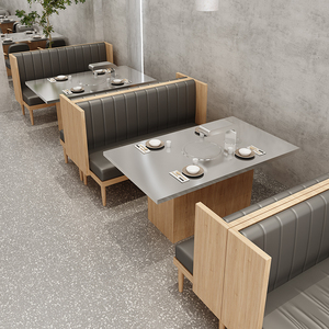 Nhà hàng thương mại mô-đun gian hàng ghế <span class=keywords><strong>sofa</strong></span> bàn ăn bàn ghế ăn đặt lẩu nhà hàng khách sạn nhà hàng <span class=keywords><strong>sofa</strong></span> - Product Image 4