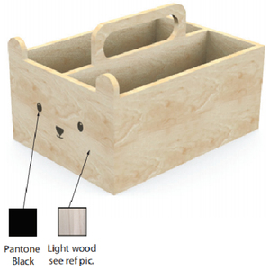 מותאם אישית תינוק חדר פופולרי MDF לבן צבוע עץ ילדי ילדים בית אחסון ארגון פחי קופסות עם כפול חריץ