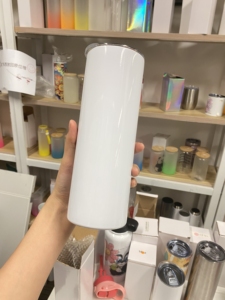 US Warehouse White Sublimation Blanks 20Oz 30oz <strong>Cup</strong> 20 oz Stainless Steel Double Wall Skinny Straight Tumbler with Lid