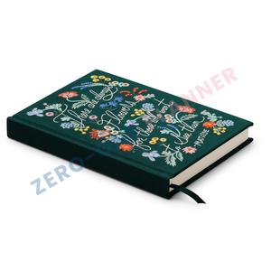 <strong>Custom</strong> Luxury Flower Floral Embroidery Foiling Linen Cloth Journal Hardcover Bound Personalized <strong>Printing</strong> Diary Planner <strong>Notebook</strong> - Product Image 6