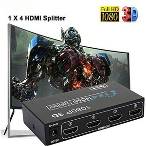 Equipos de audio y video Adaptador divisor HDMI 1080P Divisor HDMI de 4 puertos 1 en 4 salidas para monitor de computadora Multimedia - Product Image 6