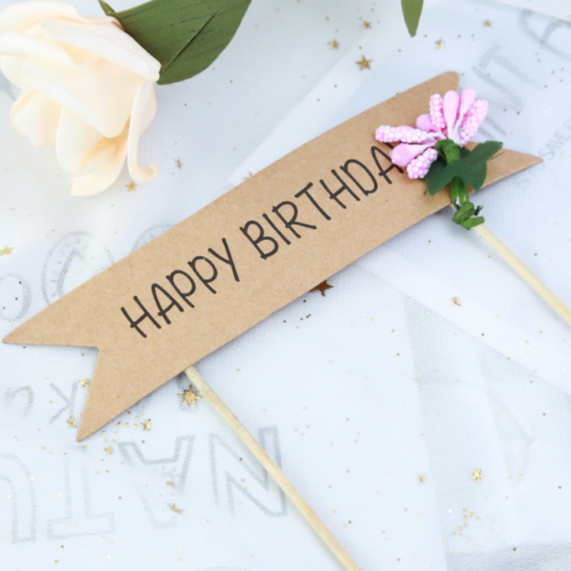 Felice Birthday2 con i fiori-1 confezione