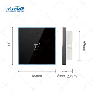 Tudian Oemブランドアルミ電子TCP IPネットワーク出口ボタンHF Rfid ICカードスタンドアロンドアアクセス制御カードリーダー