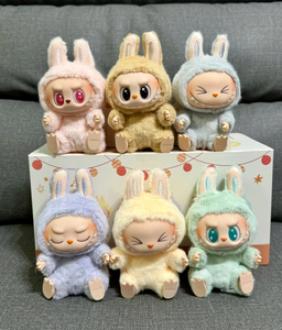 LABUBU kabarcık Mart Macaron PVC oyuncak 2nd nesil partiler için 2.0 vinil peluş kolye tahsil oyun hediye veren kör kutu - Product Image 3