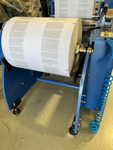 מותג ספרדית אמין Tectuprint RG-200 להתגלגל מכונת חופפים עבור 2 ו-3 גיליונות מודבקים