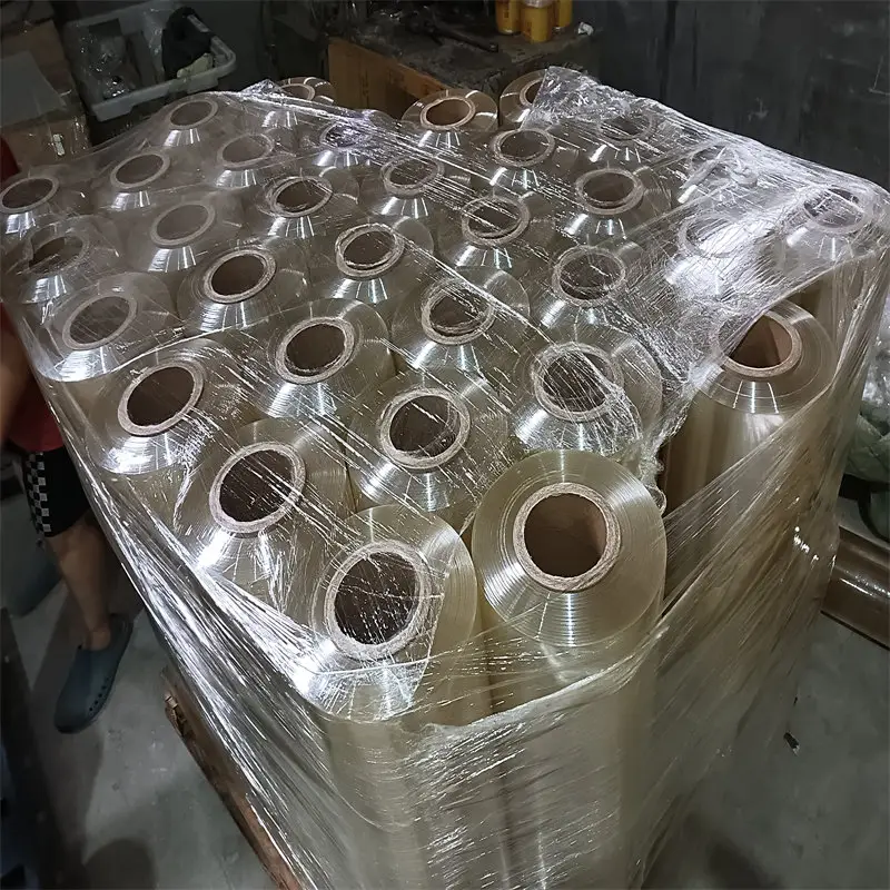 Fabrikant Pvc Plastic Pvc Huishoudfolie Zwart Jumbo Roll Stretch Film Rol Voor Kartonnen Verpakking