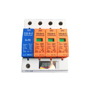 lightning protection Device <strong>Ethernet</strong> Surge Protector V25-B+C 3+NPE-385V <strong>T1</strong>+T2 4P 50kA - Product Image 1