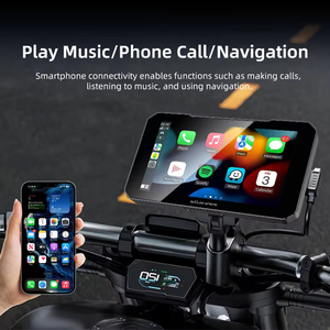 كاميرا ملاحة جديدة للدراجات النارية بشاشة 5 بوصات، تصوير 4K و1080P، مقاومة للماء، نظام تحديد المواقع، كاربلاي لاسلكي، شاشة تعمل باللمس - Product Image 4