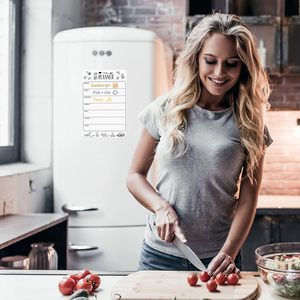 A4 8.5x12 inch hàng tuần Bảng <span class=keywords><strong>menu</strong></span> khô xóa từ kế hoạch bữa ăn cho tủ lạnh bảng trắng Loại sản phẩm - Product Image 4