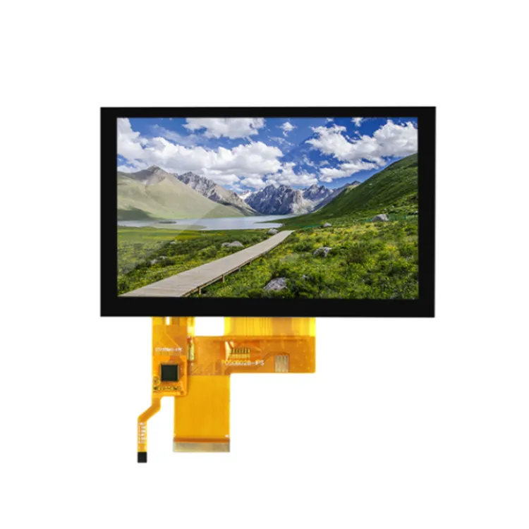 Polcd 5 inch RGB 24bit 800x480 Capacitive Touch Panel IPS Full Viewing Angle TFT LCD Display