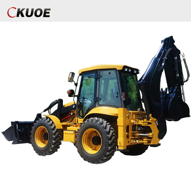 New Manufacturer's 4x4 Mini Excavator Backhoe Loader Front Loader with Weichai Engine for Machinery Repair Shops in China