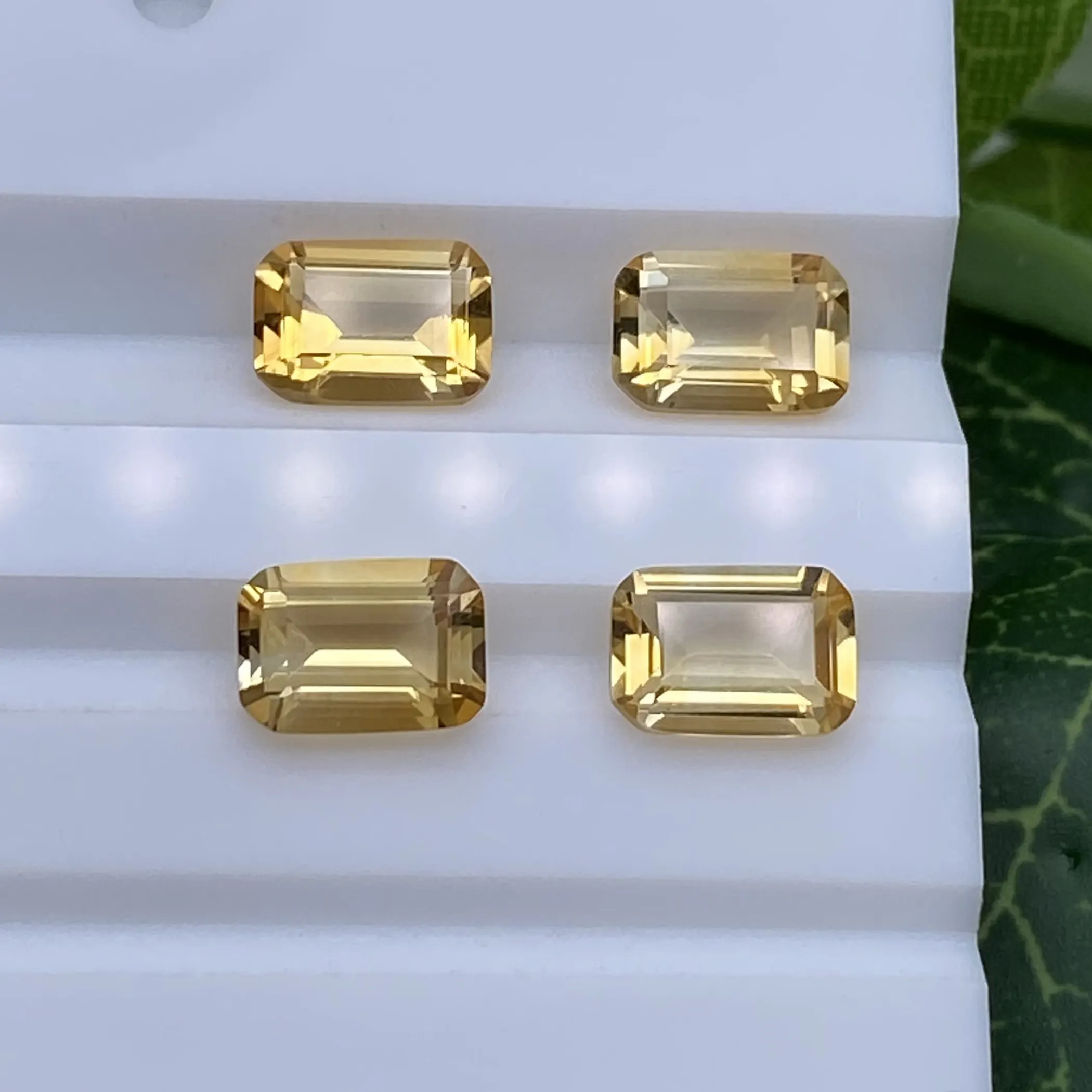 Gemas sueltas de buena calidad, piedra de cuarzo, citrino brasileño, con forma octagonal, 5x3mm ~ 18x13mm, precio de joyería, citrino Natural