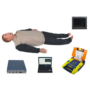 Maniquí médico integrado, modelo de enseñanza de primeros auxilios, interacción con computadora humana, sistema de simulación de entrenamiento ACLS - Product Image 1