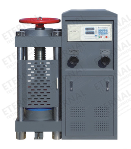 Prensa de pantalla digital semiautomática de cuatro columnas, máquina de prueba de compresión de hormigón tipo tornillo - Product Image 2