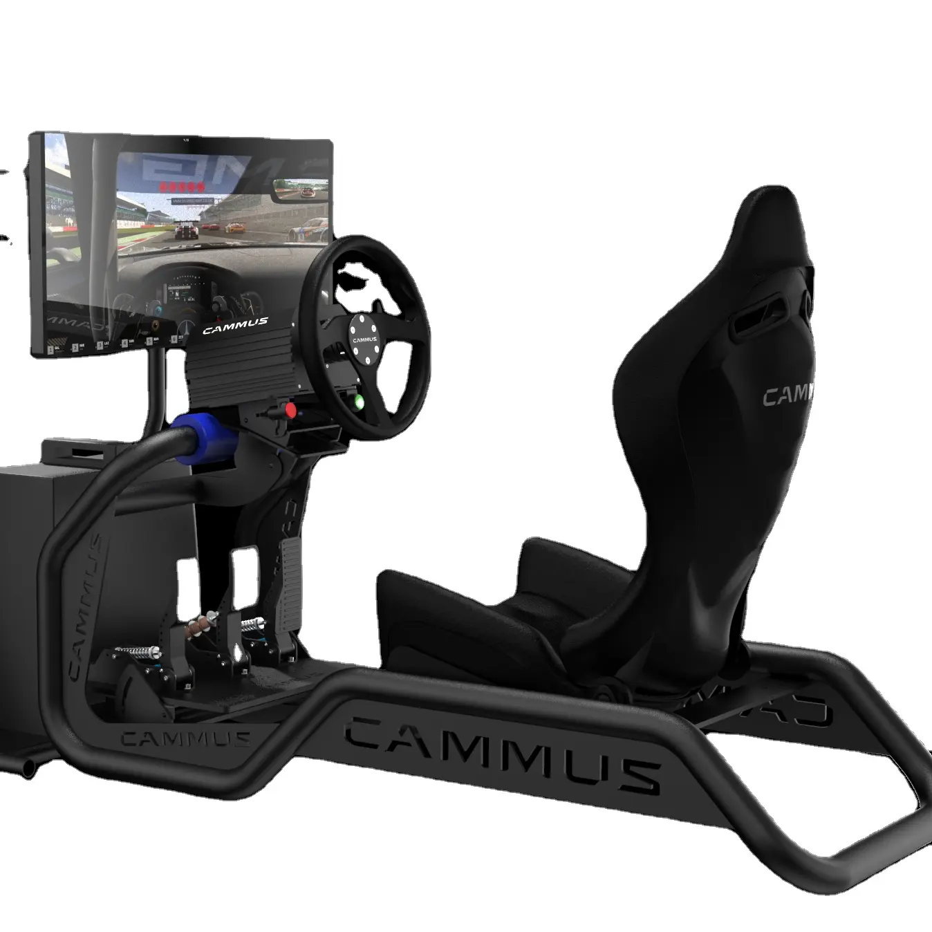 CAMMUS гоночный симулятор рулевого колеса с педалями и переключателем силы вождения для ПК
