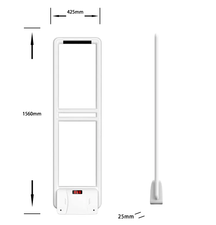 Negozi di abbigliamento porta allarme supermercato 58khz Antenna Rf antifurto sistema Eas